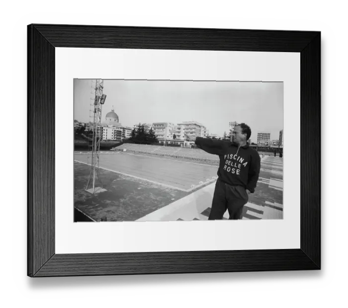 Framed Print : Construction of the Olympic Facilities in Rome