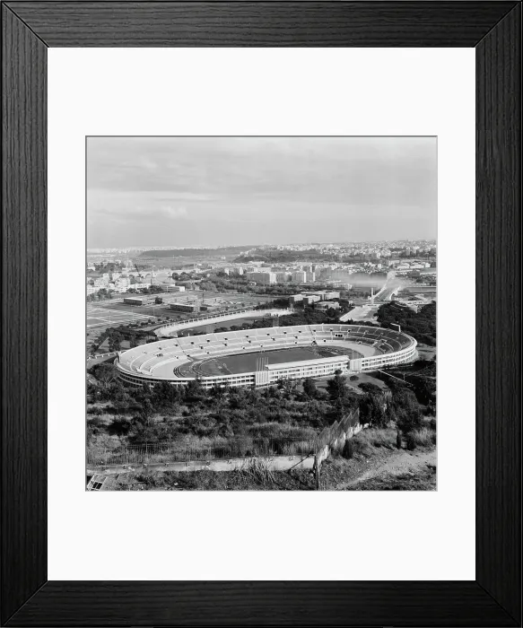 Framed Print : Construction of the Olympic Facilities in Rome