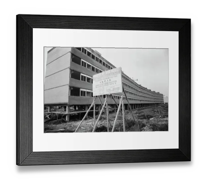 Framed Print : Construction of the Olympic Facilities in Rome