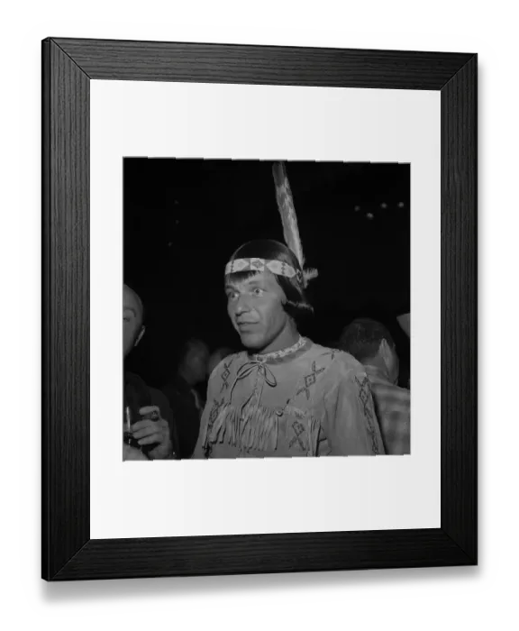 Framed Print : Frank Sinatra At SHARE Boomtown Party Framed Print : Frank Sinatra At SHARE Boomtown Party