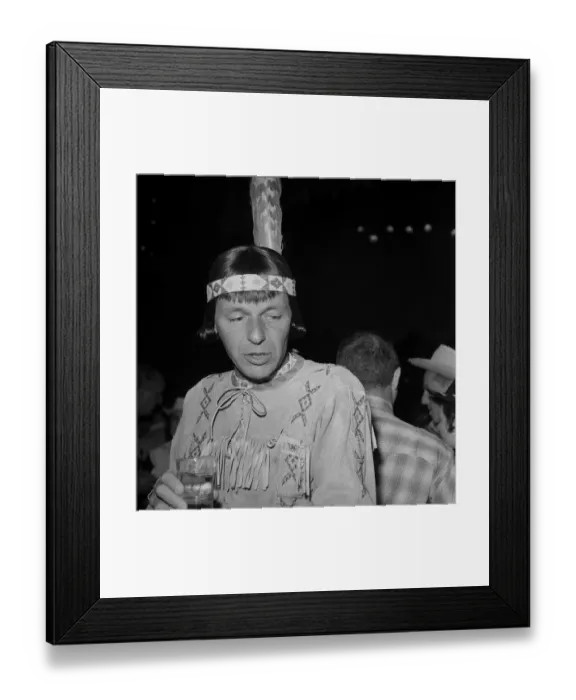 Framed Print : Frank Sinatra At SHARE Boomtown Party Framed Print : Frank Sinatra At SHARE Boomtown Party