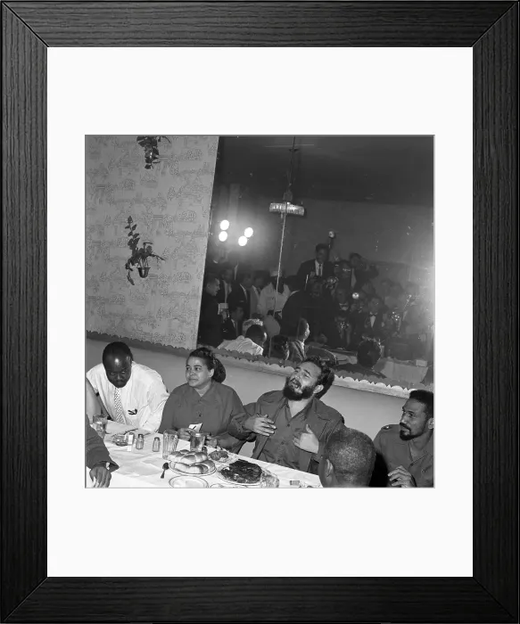 Framed Print : Fidel Castro Press Conference Framed Print : Fidel Castro Press Conference