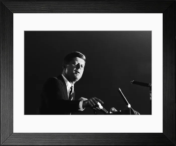 Framed Print : John F. Kennedy Campaign Event Framed Print : John F. Kennedy Campaign Event