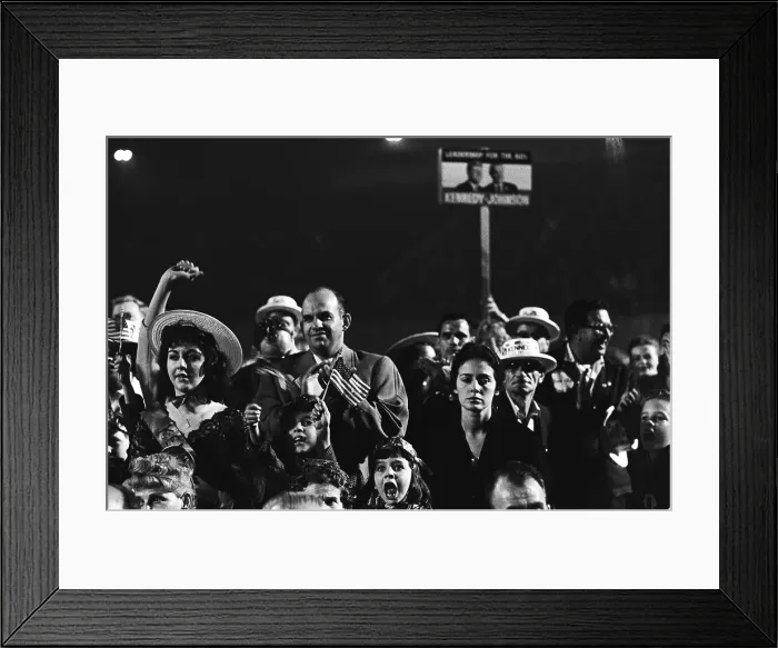 Framed Print : John F. Kennedy Campaign Event Framed Print : John F. Kennedy Campaign Event