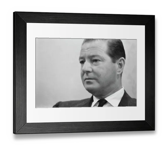 Framed Print : Terence Rattigan, British Playwright & Screenwriter
