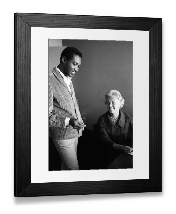 Framed Print : Sam Cooke. Soul Singer Sam Cooke and an unidentified woman on November 30 Framed Print : Sam Cooke. Soul Singer Sam Cooke and an unidentified woman on November 30