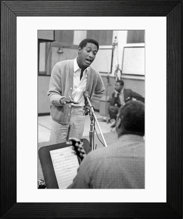 Framed Print : Sam Cooke In The Studio Framed Print : Sam Cooke In The Studio