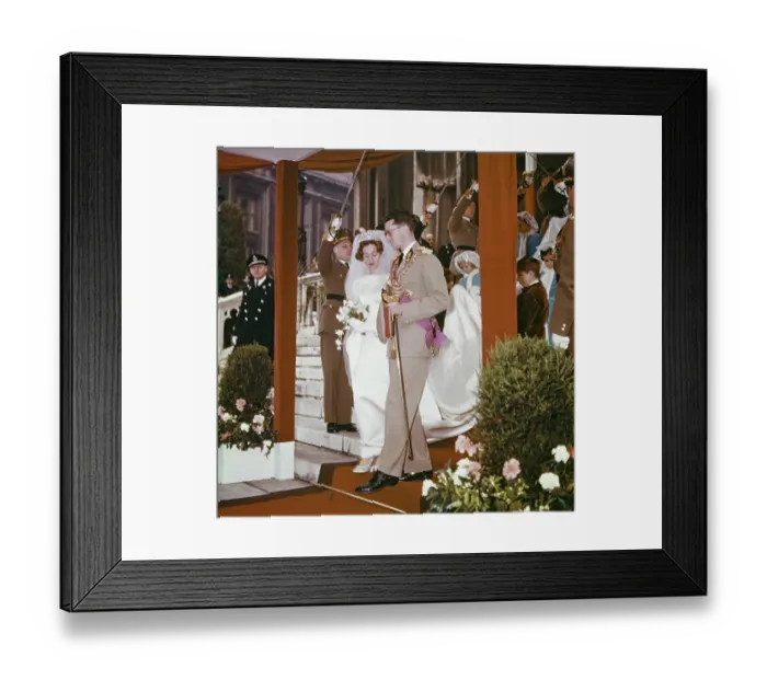 Framed Print : Civil Ceremony Of Baudouin & Queen Fabiola of Belgium Framed Print : Civil Ceremony Of Baudouin & Queen Fabiola of Belgium