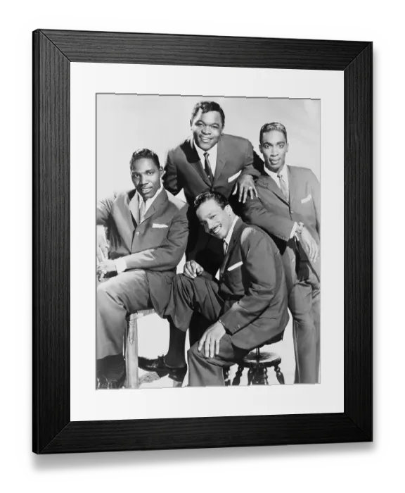 Framed Print : 1961, New York City, Drifters