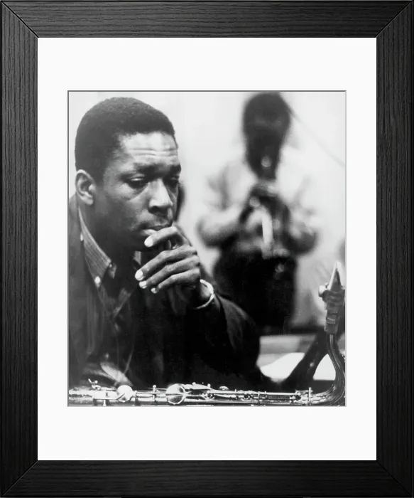 Framed Print : John Coltrane Listens To A Trumpet Player