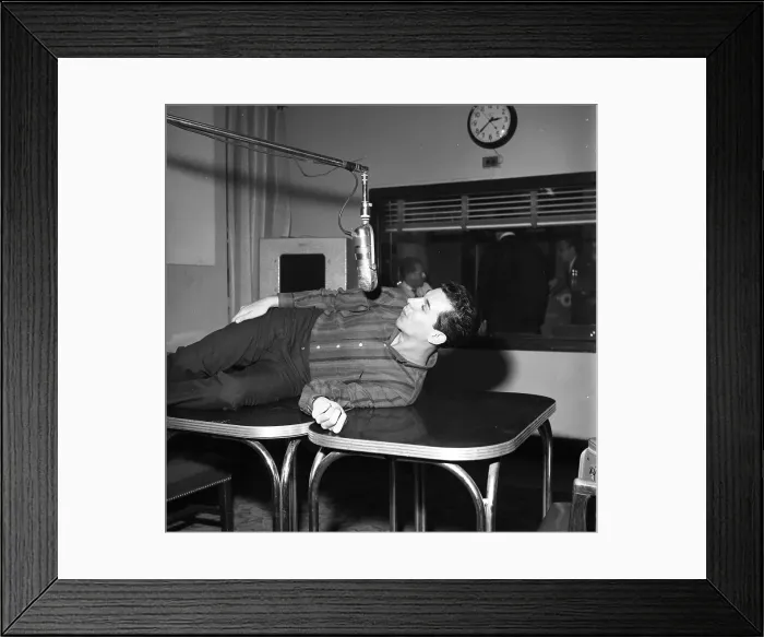 Framed Print : Recording In The Studio Framed Print : Recording In The Studio