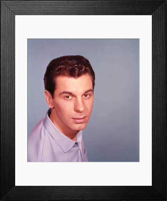 Framed Print : Headshot. CIRCA 1961: Singer Freddy Cannon poses for a portrait in circa 1961
