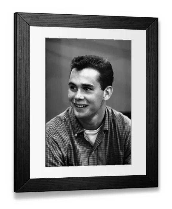 Framed Print : Buzz Clifford In The Studio Framed Print : Buzz Clifford In The Studio