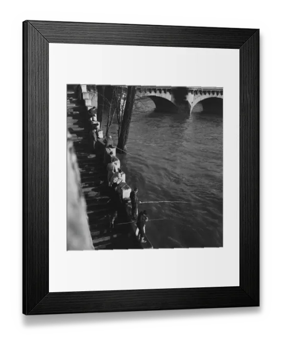 Framed Print : Paris Fishermen Framed Print : Paris Fishermen