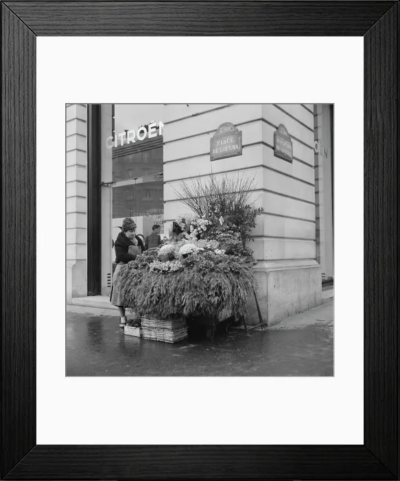 Framed Print : Paris Flower Seller Framed Print : Paris Flower Seller
