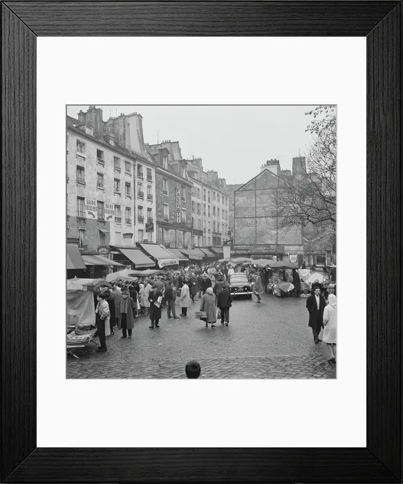 Framed Print : Parisian Street Scene, 1961 Framed Print : Parisian Street Scene, 1961