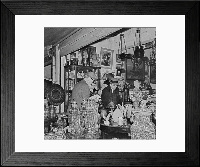 Framed Print : Parisian Flea Market, 1961 Framed Print : Parisian Flea Market, 1961