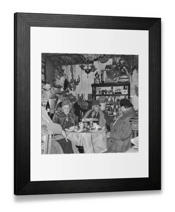 Framed Print : Parisian Flea Market, 1961