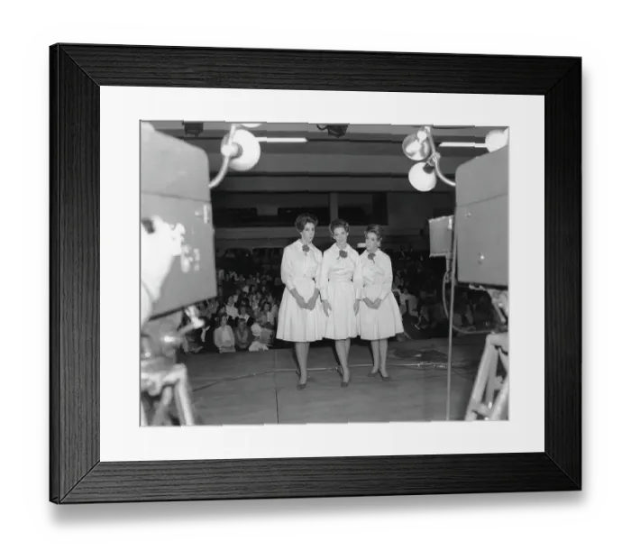 Framed Print : The Paris Sisters On TV Framed Print : The Paris Sisters On TV