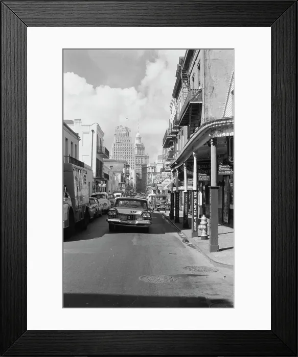 Framed Print : Bourbon Street