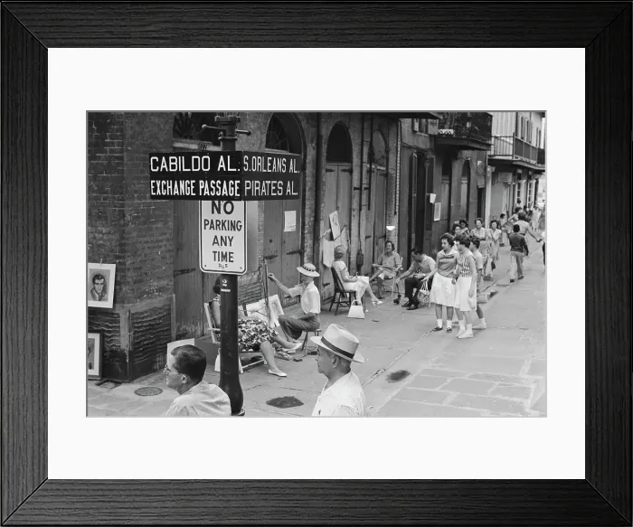 Framed Print : New Orleans French Quarter Framed Print : New Orleans French Quarter