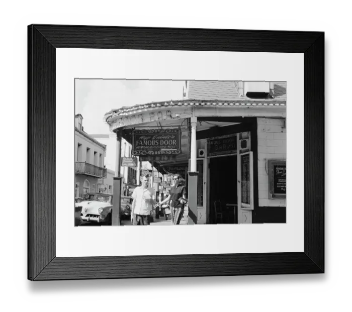 Framed Print : Famous Door Bar Framed Print : Famous Door Bar