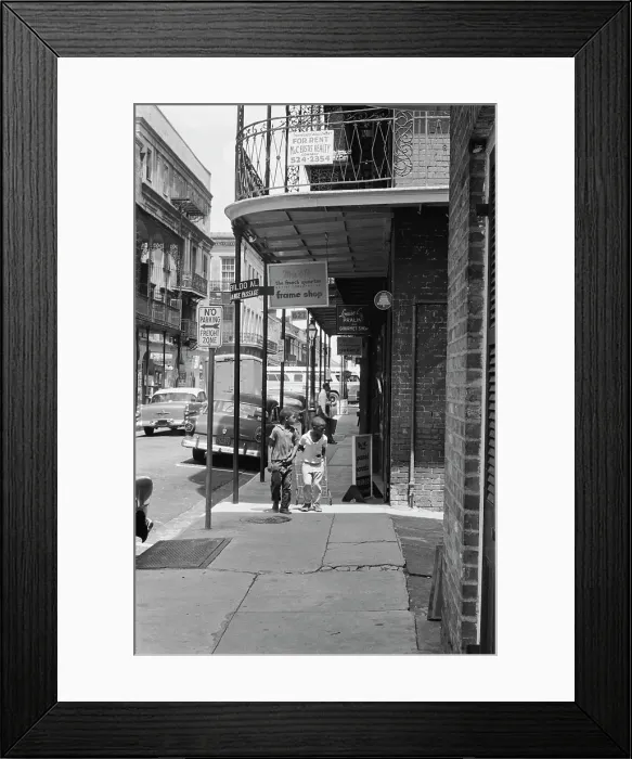 Framed Print : New Orleans French Quarter Framed Print : New Orleans French Quarter