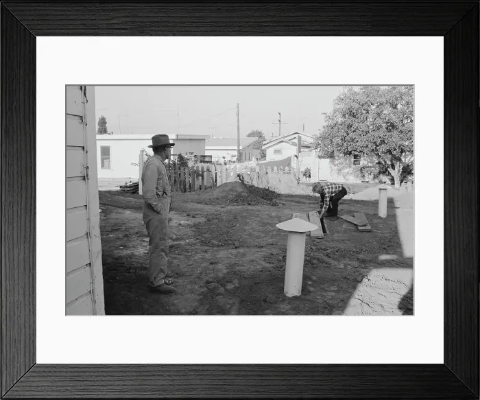 Framed Print : DIY Fall Out Shelter Framed Print : DIY Fall Out Shelter