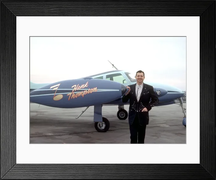 Framed Print : Hank Thompson & His Plane Framed Print : Hank Thompson & His Plane