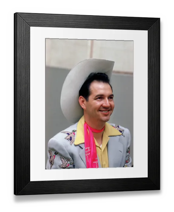 Framed Print : Hank Thompson In A Cowboy Hat Framed Print : Hank Thompson In A Cowboy Hat