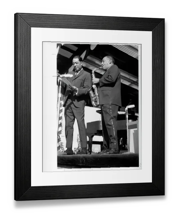 Framed Print : Duke Ellington & Johnny Hodges Performing Framed Print : Duke Ellington & Johnny Hodges Performing