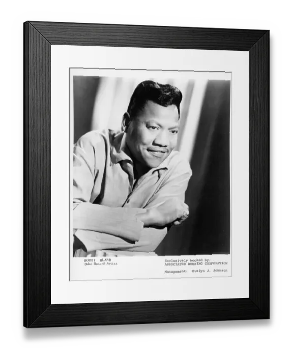 Framed Print : Bobby Bland Portrait Framed Print : Bobby Bland Portrait