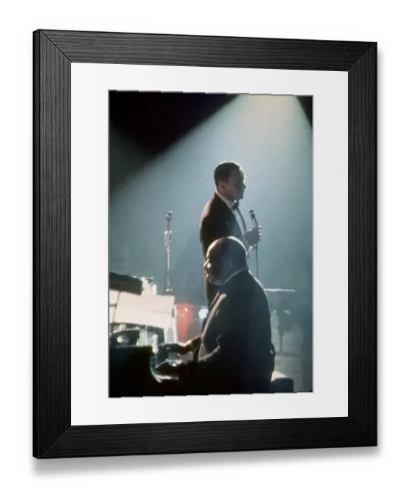 Framed Print : Sinatra & Basie Performing Framed Print : Sinatra & Basie Performing