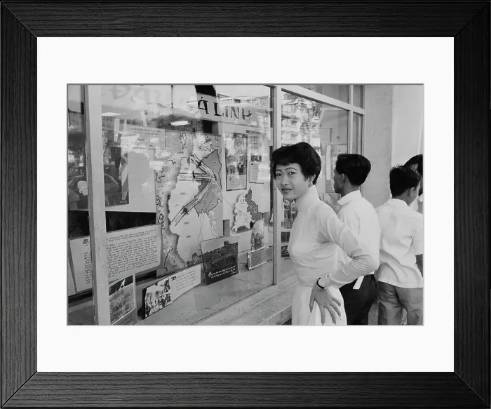 Framed Print : Ba Linh. A map of Berlin and Germany in South Vietnam, during the Vietnam War, March 1962 Framed Print : Ba Linh. A map of Berlin and Germany in South Vietnam, during the Vietnam War, March 1962