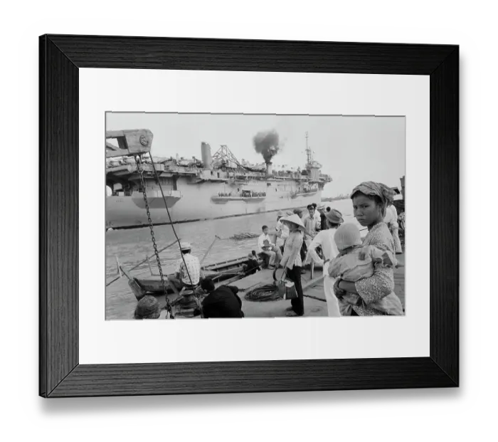 Framed Print : USNS Core. The US aircraft carrier USNS Core docks at Saigon harbour Framed Print : USNS Core. The US aircraft carrier USNS Core docks at Saigon harbour
