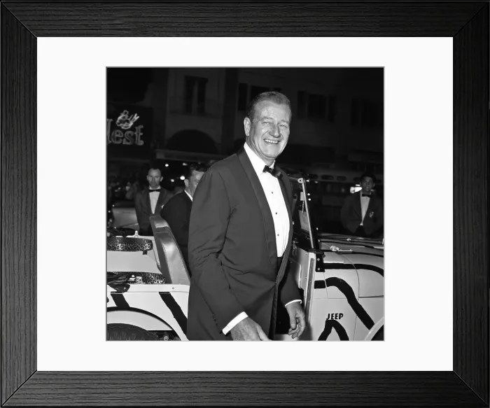 Framed Print : John Wayne On The Town Framed Print : John Wayne On The Town