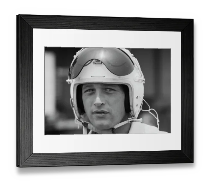 Framed Print : Paul Newman, Go Kart Raceway, Azusa, California Framed Print : Paul Newman, Go Kart Raceway, Azusa, California
