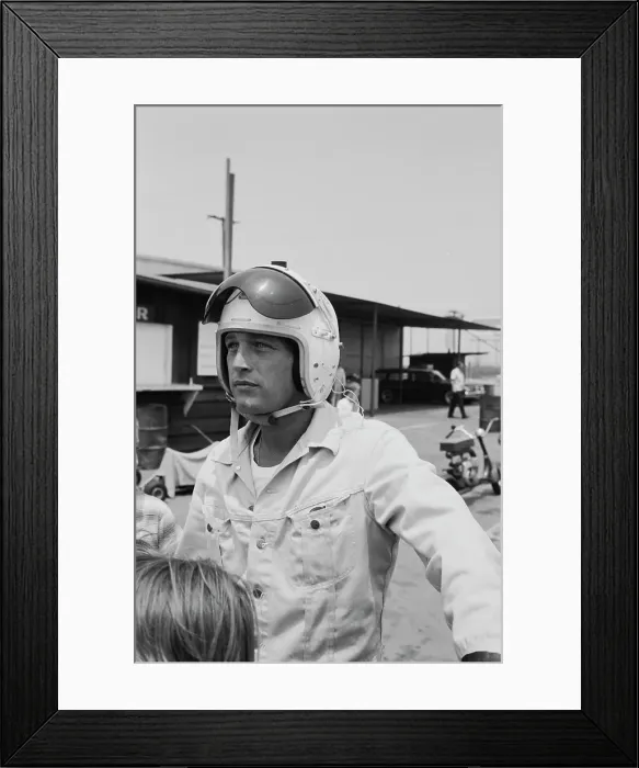 Framed Print : Paul Newman, Go Kart Raceway, Azusa, California Framed Print : Paul Newman, Go Kart Raceway, Azusa, California