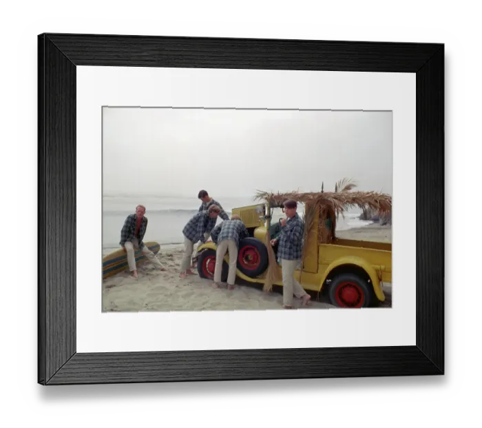 Framed Print : Beach Boys At The Beach Framed Print : Beach Boys At The Beach