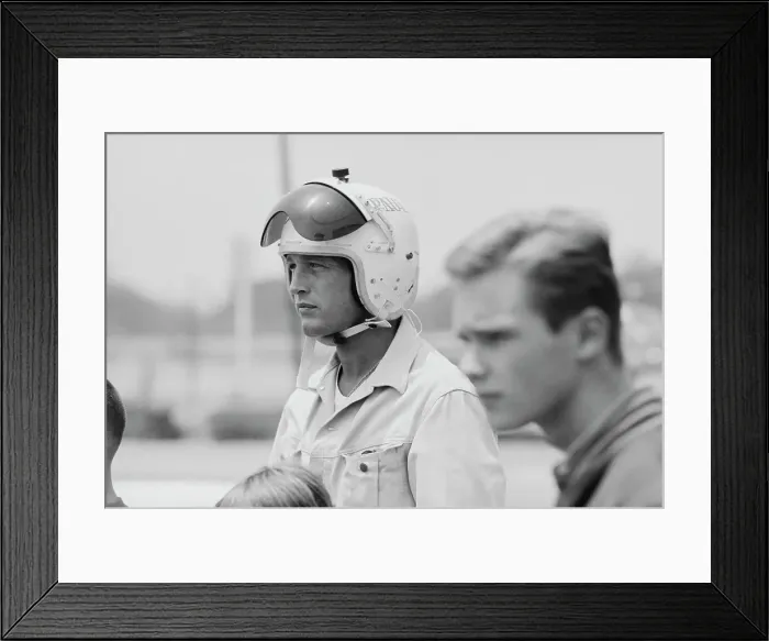 Framed Print : Paul Newman, Go Kart Raceway, Azusa, California Framed Print : Paul Newman, Go Kart Raceway, Azusa, California