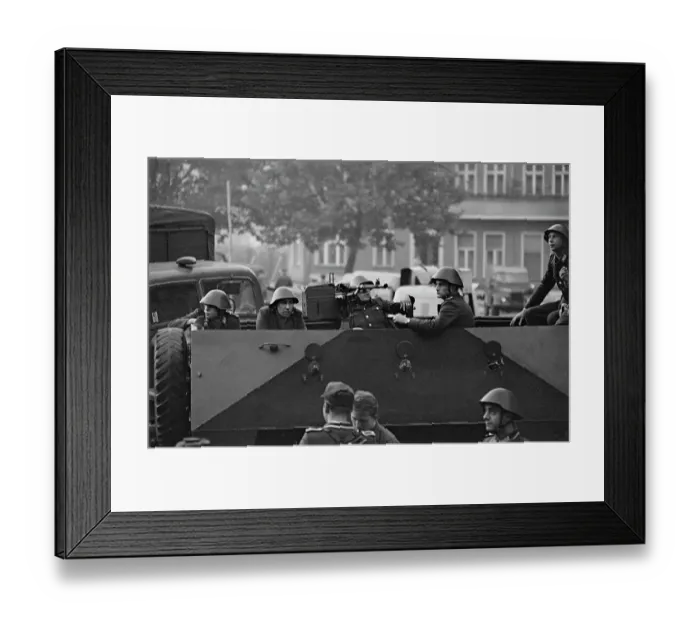 Framed Print : East German Soldiers Framed Print : East German Soldiers