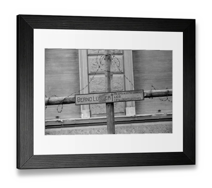 Framed Print : Grave Of Bernd Lunser Framed Print : Grave Of Bernd Lunser