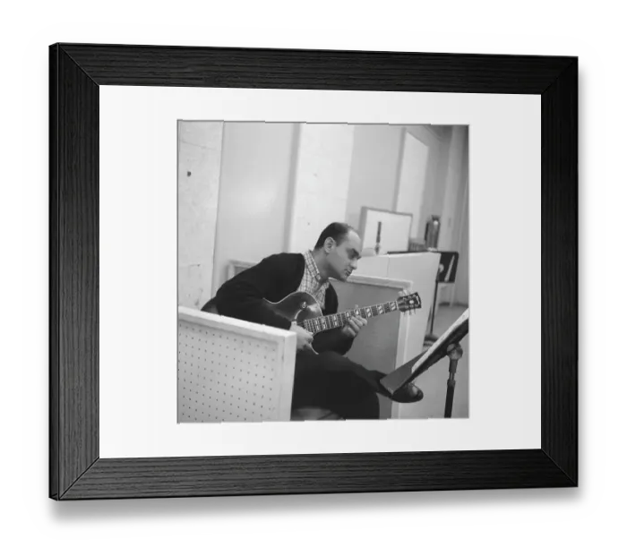 Framed Print : Joe Pass In The Studio