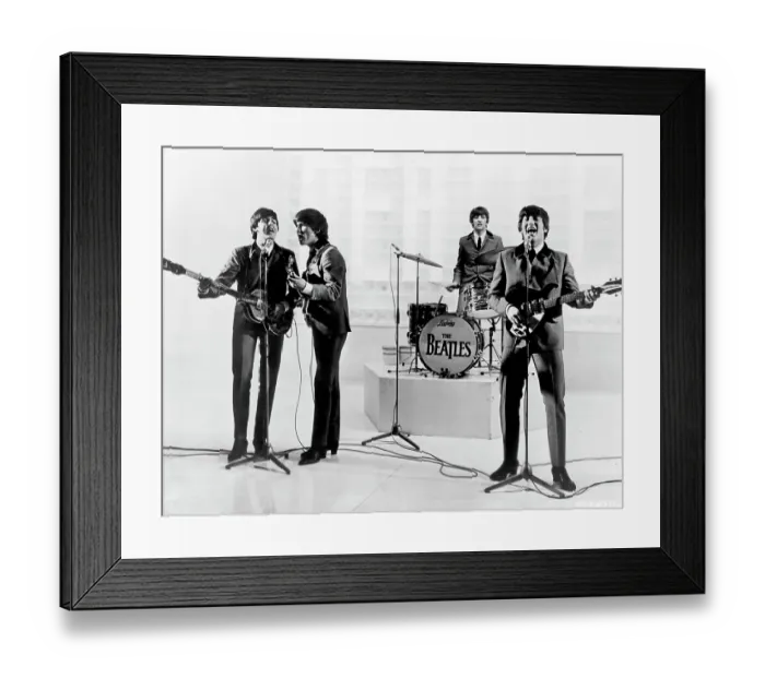 Framed Print : Beatles On A TV Show Framed Print : Beatles On A TV Show