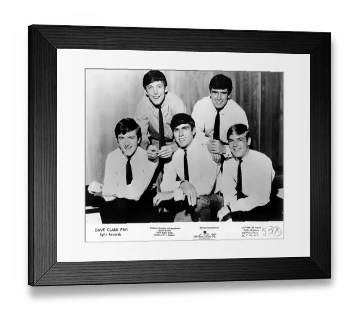 Framed Print : Dave Clark 5 Portrait Framed Print : Dave Clark 5 Portrait