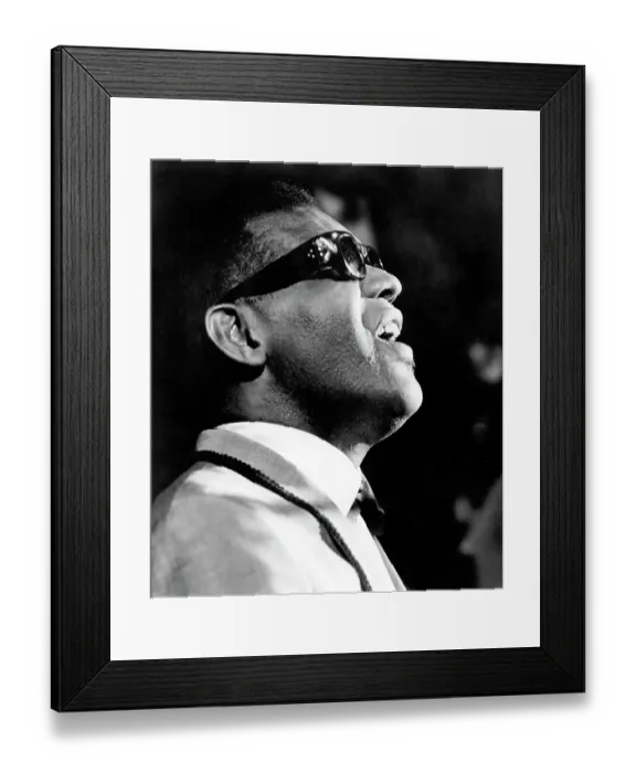 Framed Print : Ray Charles Performing Framed Print : Ray Charles Performing
