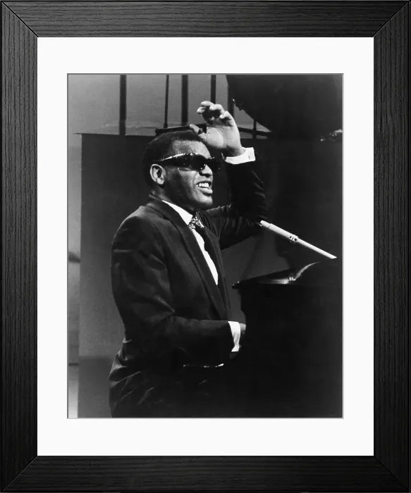 Framed Print : Ray Charles Performing Framed Print : Ray Charles Performing