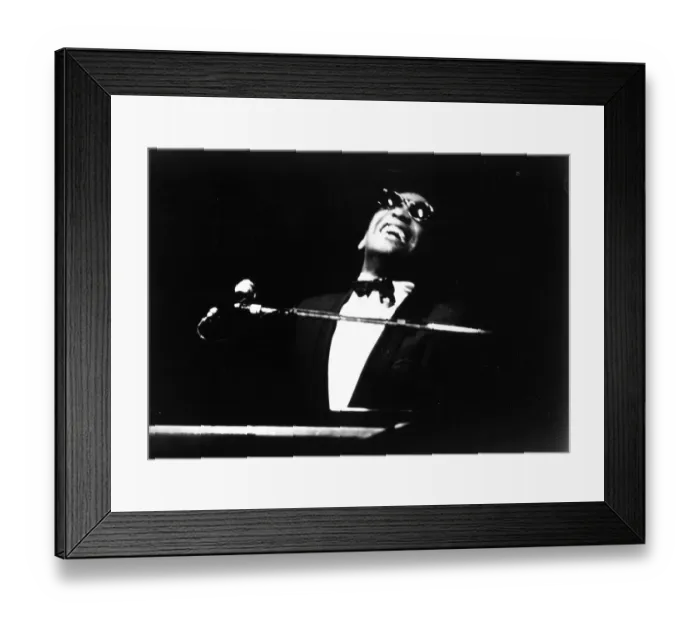 Framed Print : Ray Charles Performing Framed Print : Ray Charles Performing