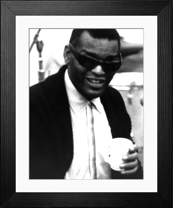 Framed Print : Ray Charles Recording Framed Print : Ray Charles Recording