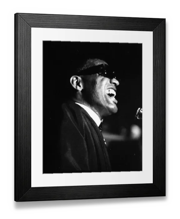 Framed Print : Ray Charles Performing Framed Print : Ray Charles Performing